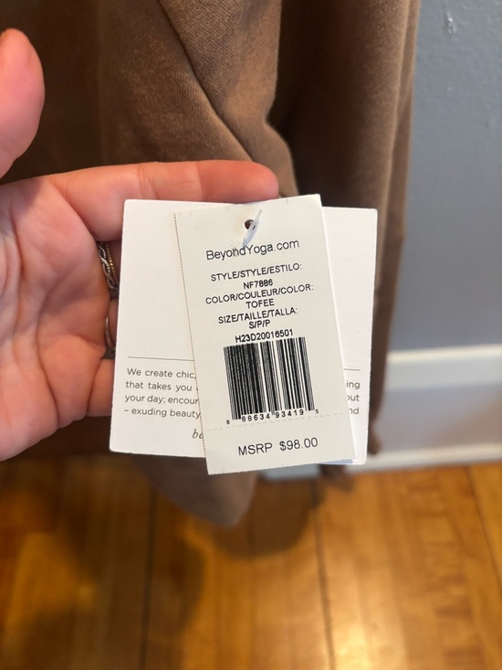 Beyond Yoga Tops - NWT Beyond Yoga Cropped Crewneck Sweatshirt - Brown